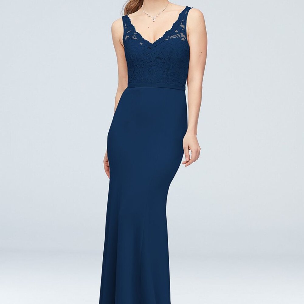 Navy blue formal gown